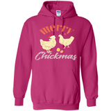 Christmas Chicken Vintage Shirt Funny Santa Hen Farmer Lover - Hoodie