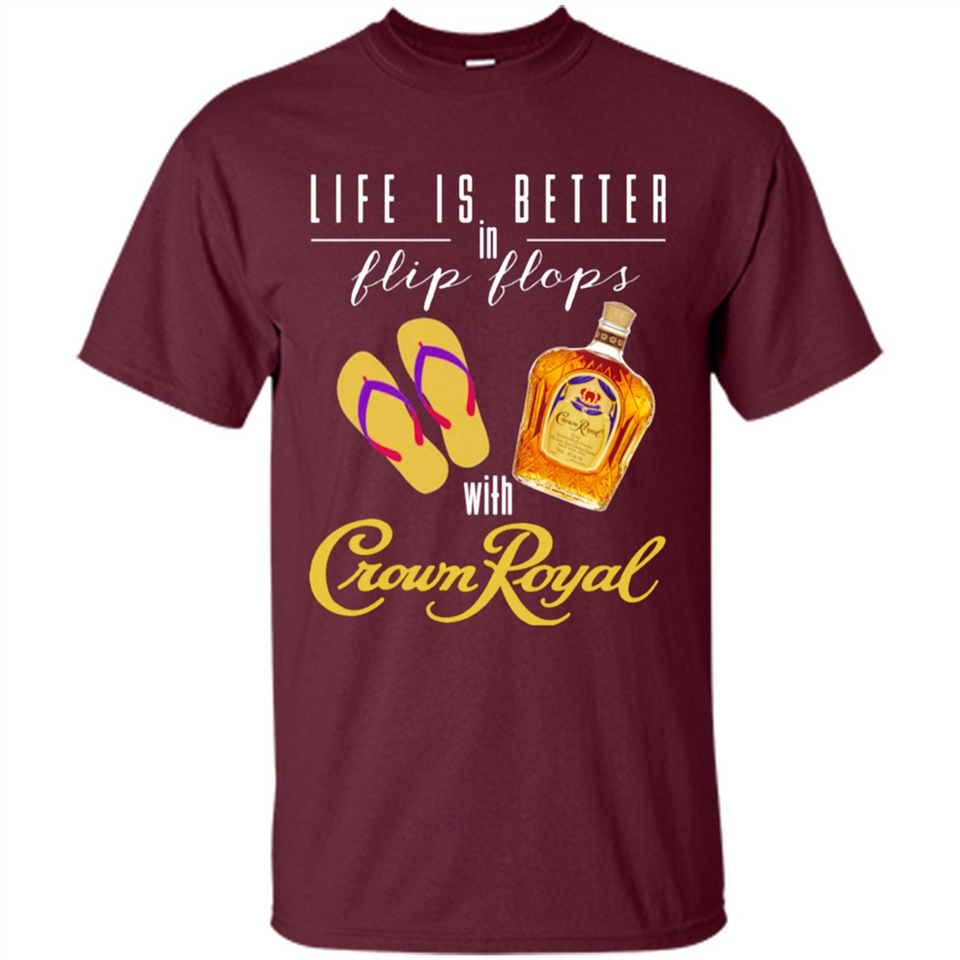 LIFE IS BETTER IN FLIP FLOPS WITH CROWN ROYAL