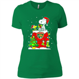 Florida Panthers Snoopy Ugly Christmas Sweaters - Ladies' Boyfriend T-Shirt