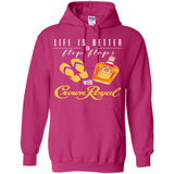 LIFE IS BETTER IN FLIP FLOPS WITH CROWN ROYAL