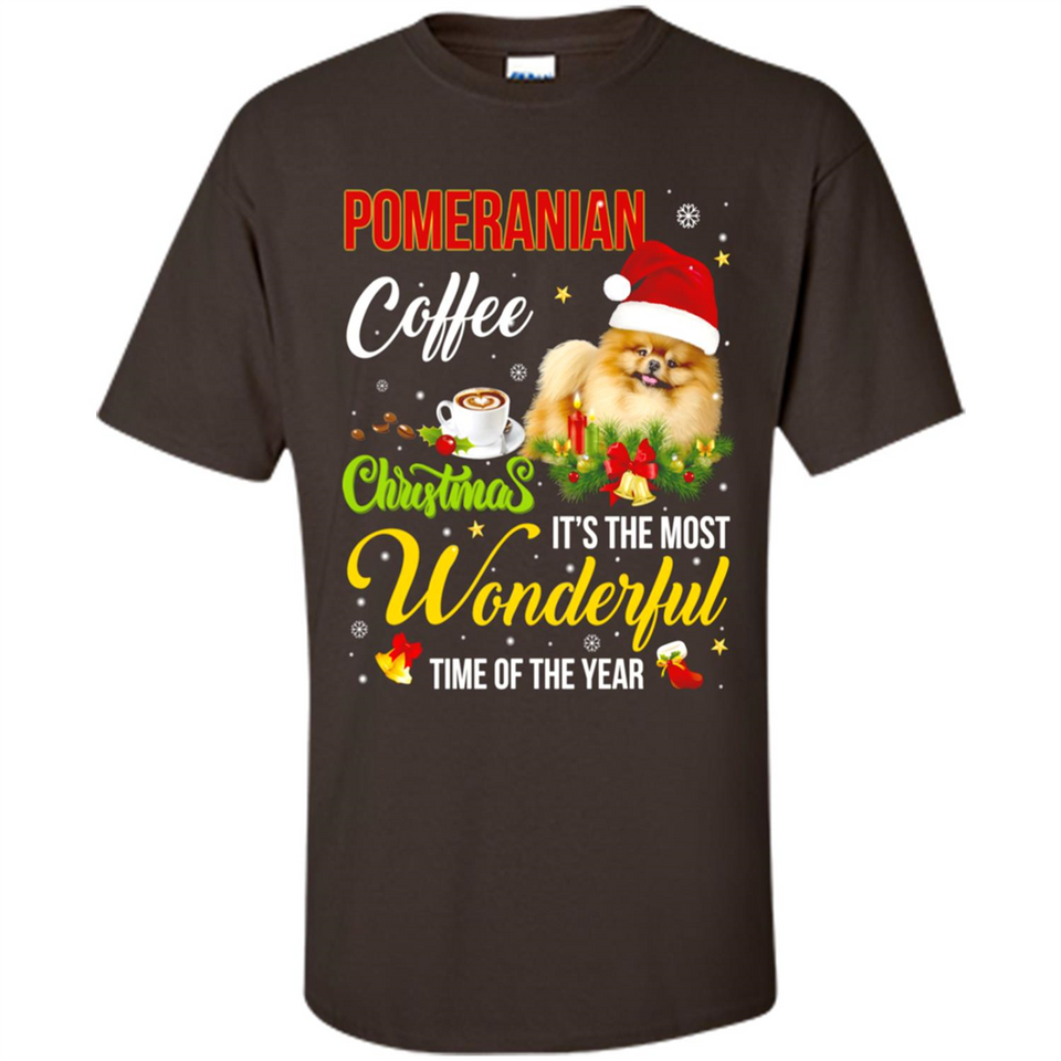 Pomeranian Coffee Wonderful Christmas
