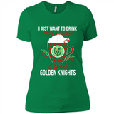 I Just Want To Drink Hot Chocolate & Watch Vegas Golden Knights Ugly Christmas Sweater PINGPONG