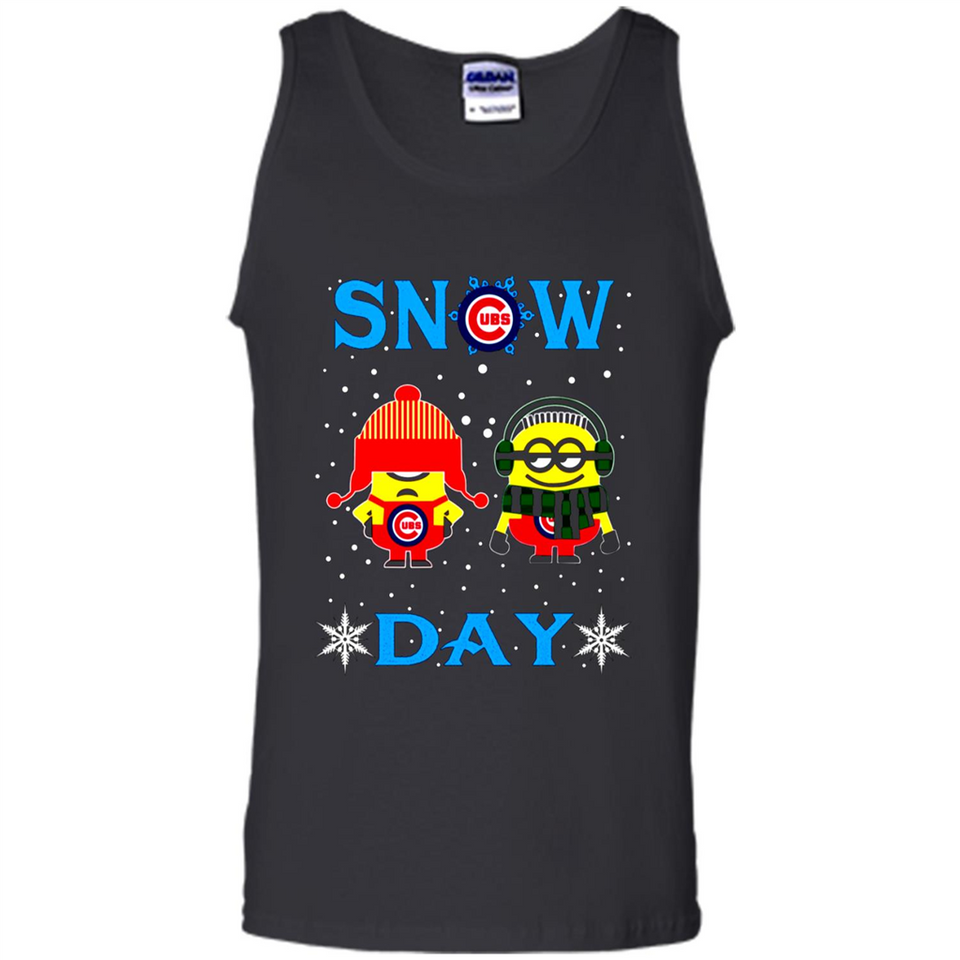 Snow Day Shirt For Chicago Cubs Vs Minion Fans pingpong