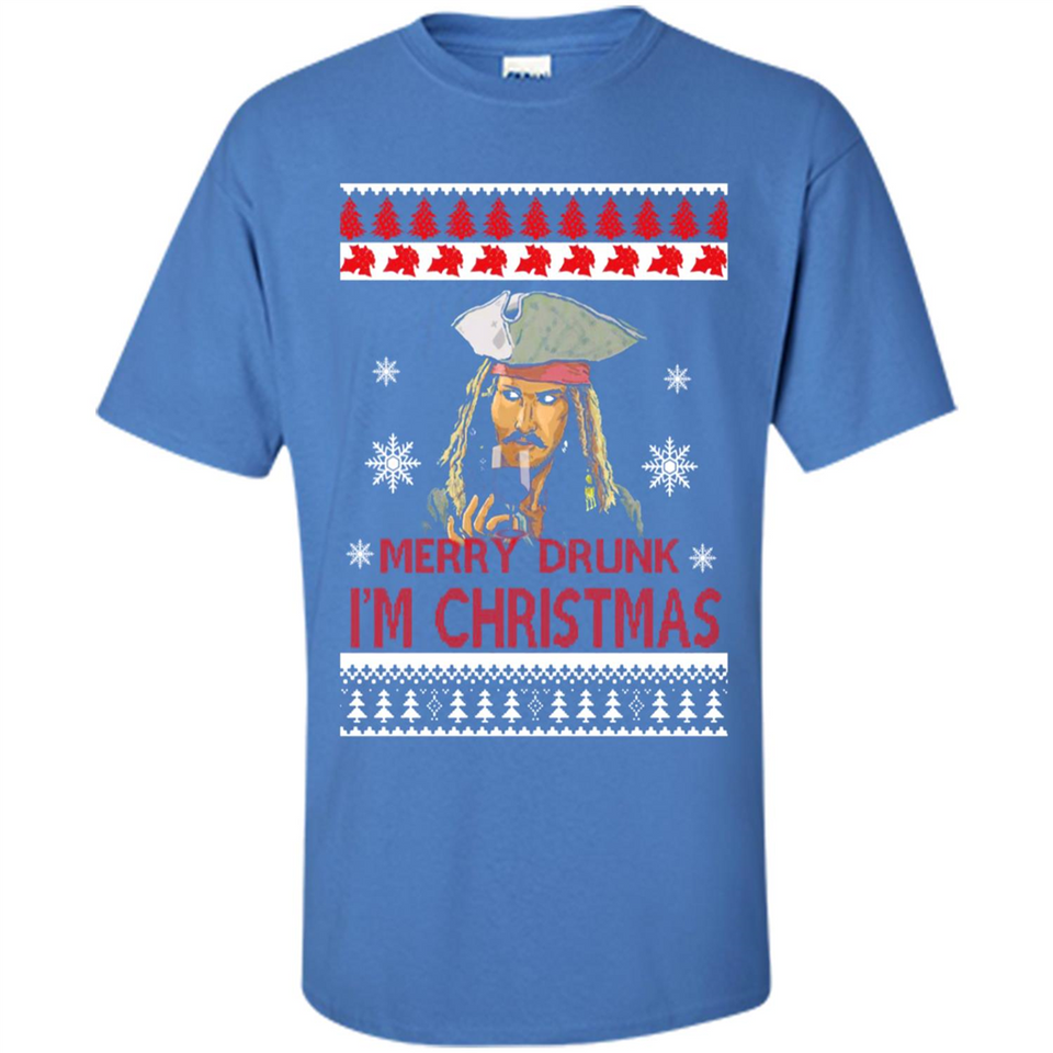 Jack sparrow Merry Drunk I'm Christmas - Shirt