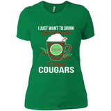 I Just Want To Drink Hot Chocolate & Watch Washington State Cougars Ugly Christmas Sweater PINGPONG