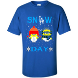 Snow Day Shirt For Los Angeles Dodgers Vs Minion Fans pingpong