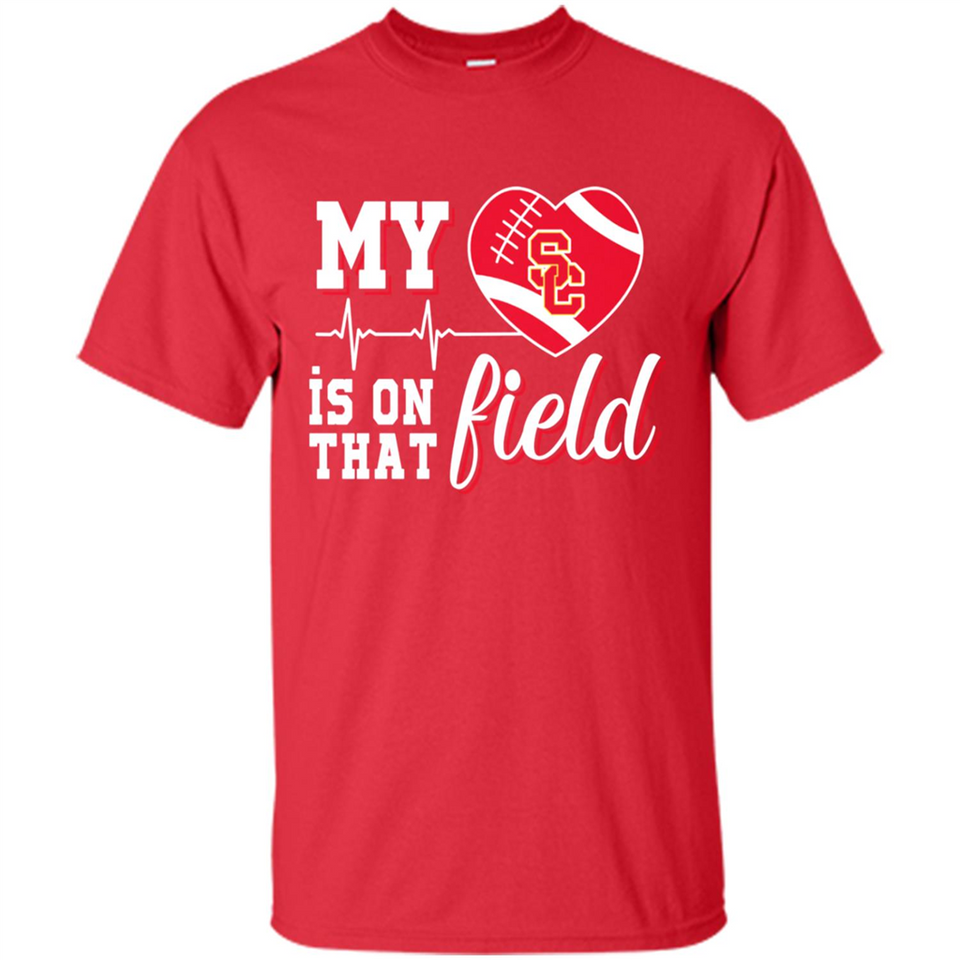 USC Trojans Football My Heart is on that Field - Shirt