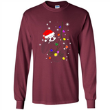 Cute Christmas Choloepus Sloth Santa Led Light Mug - Long Sleeve T-Shirt