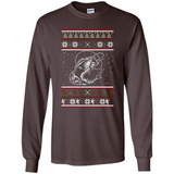 Christmas Ugly Sweater Fishing Ugly Christmas Sweater - Long Sleeve T-Shirt