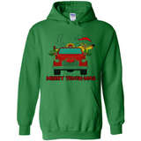 Merry Truck-Mas Christmas Fire Truck Cute Reindeer Sporty - Hoodie