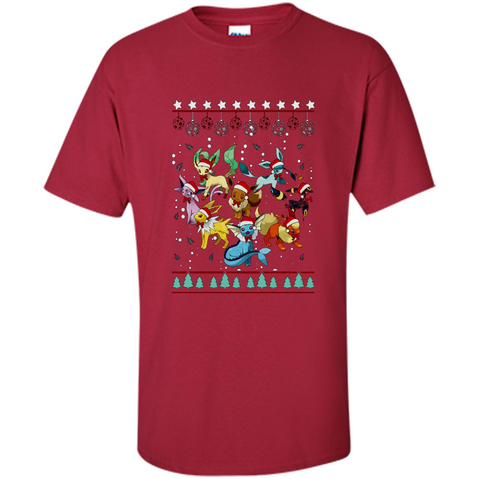 Pokemon Eeveelutions Ugly Christmas Sweater Perfect Christmas PINGPONG