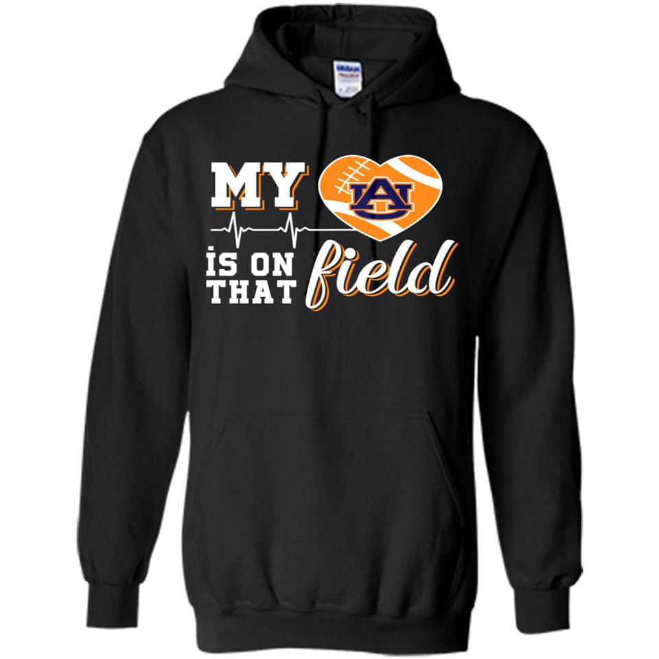 Auburn Tigers Football My Heart is on that Field - Hoodie
