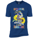 November Girls Sunflower - Premium Short Sleeve T-Shirt