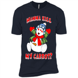 Snowman Wanna Kiss My Carrot Christmas - Premium Short Sleeve T-Shirt