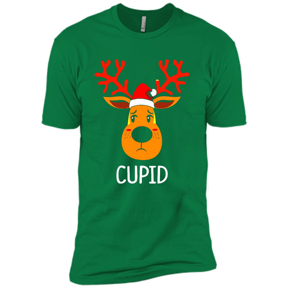 Cupid Santa Claus Funny Xmas Holiday T-Shirt - Premium Short Sleeve T-Shirt