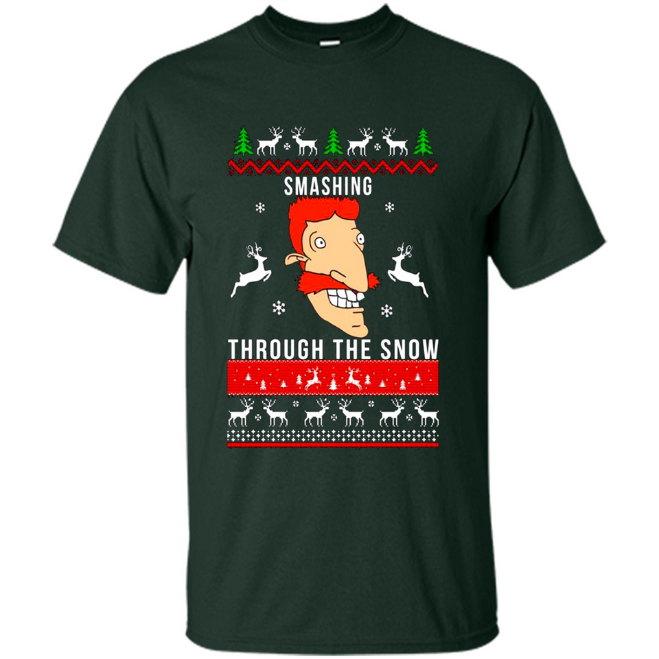 Nigel Thornberry Smashing through the snow Christmas sweatshirt PINGPONG