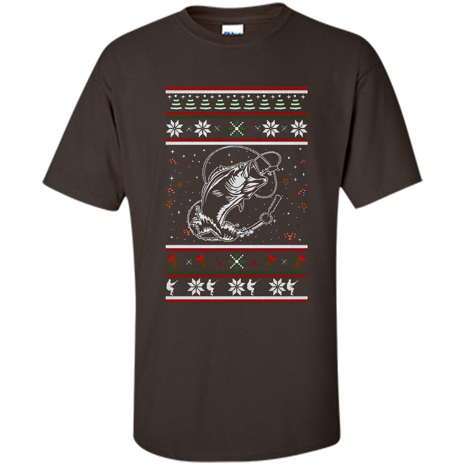 Christmas Ugly Sweater Fishing Ugly Christmas Sweater - Shirt