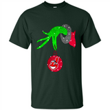 GRINCH HAND HOLDING CLEVELAND INDIANS GLITTER CHRISTMAS PINGPONG