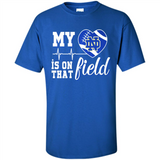 Notre Dame Fighting Irish Football My Heart is on that Field - Shirt