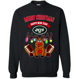 New York Jets NFL Reindeer Funny Merry Christmas And Happy New Year