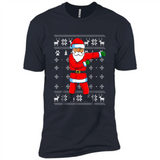 Flossing Santa Christmas Ugly Sweater Style Pajama Xmas Gift - Premium Short Sleeve T-Shirt