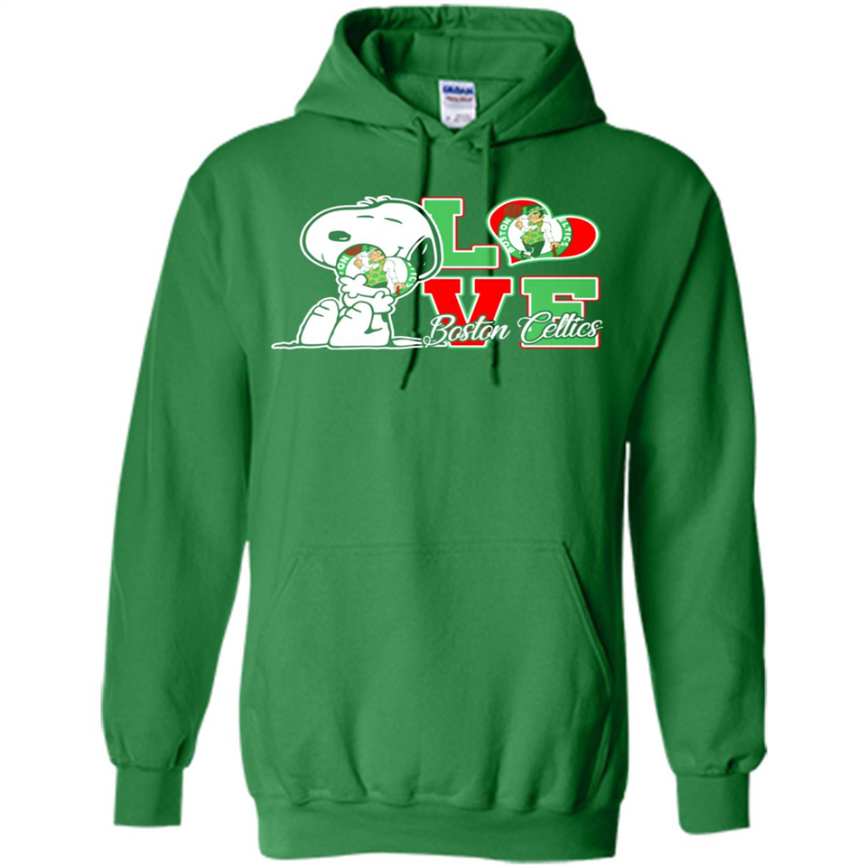 Snoopy loves NBA Boston Celtics - Hoodie