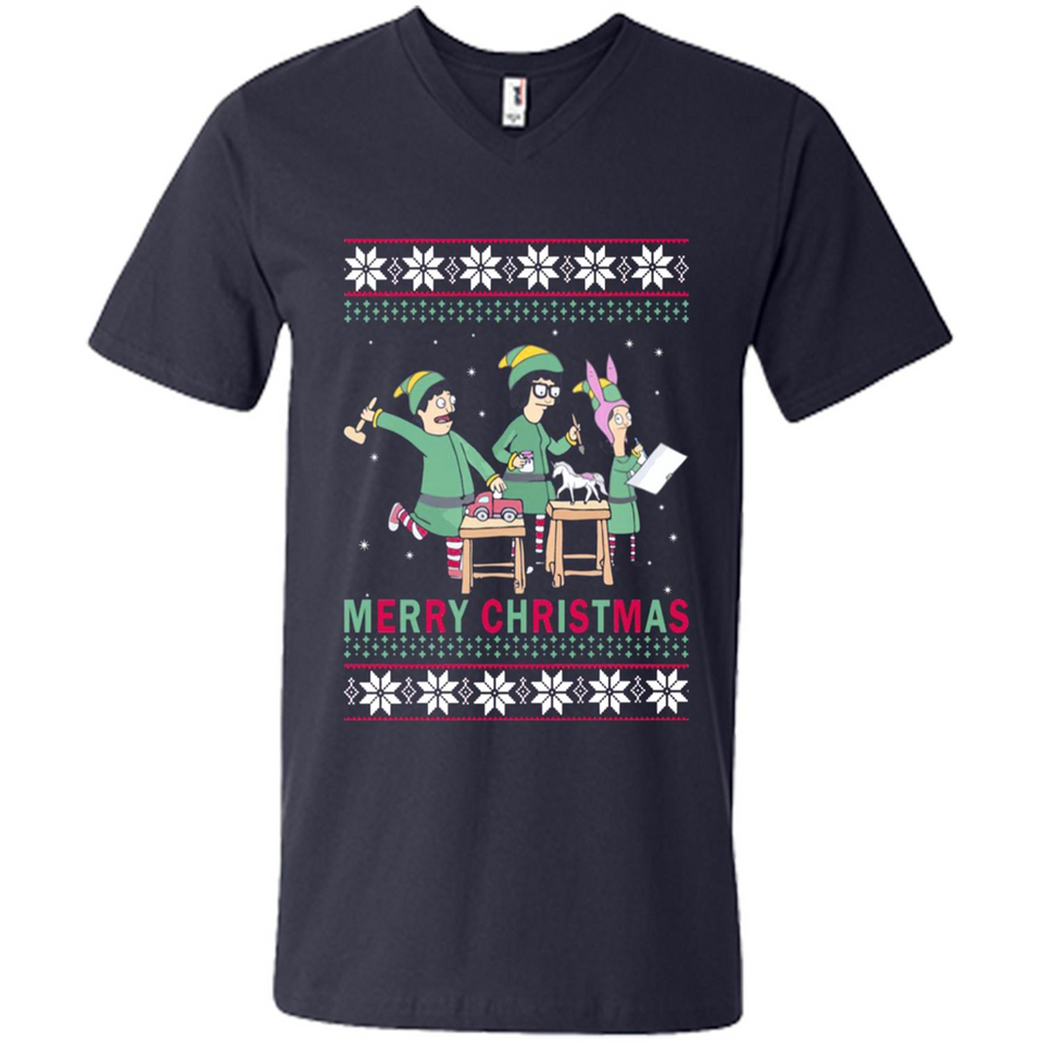 Bob’s burgers Elf Merry Christmas - Men's V-Neck