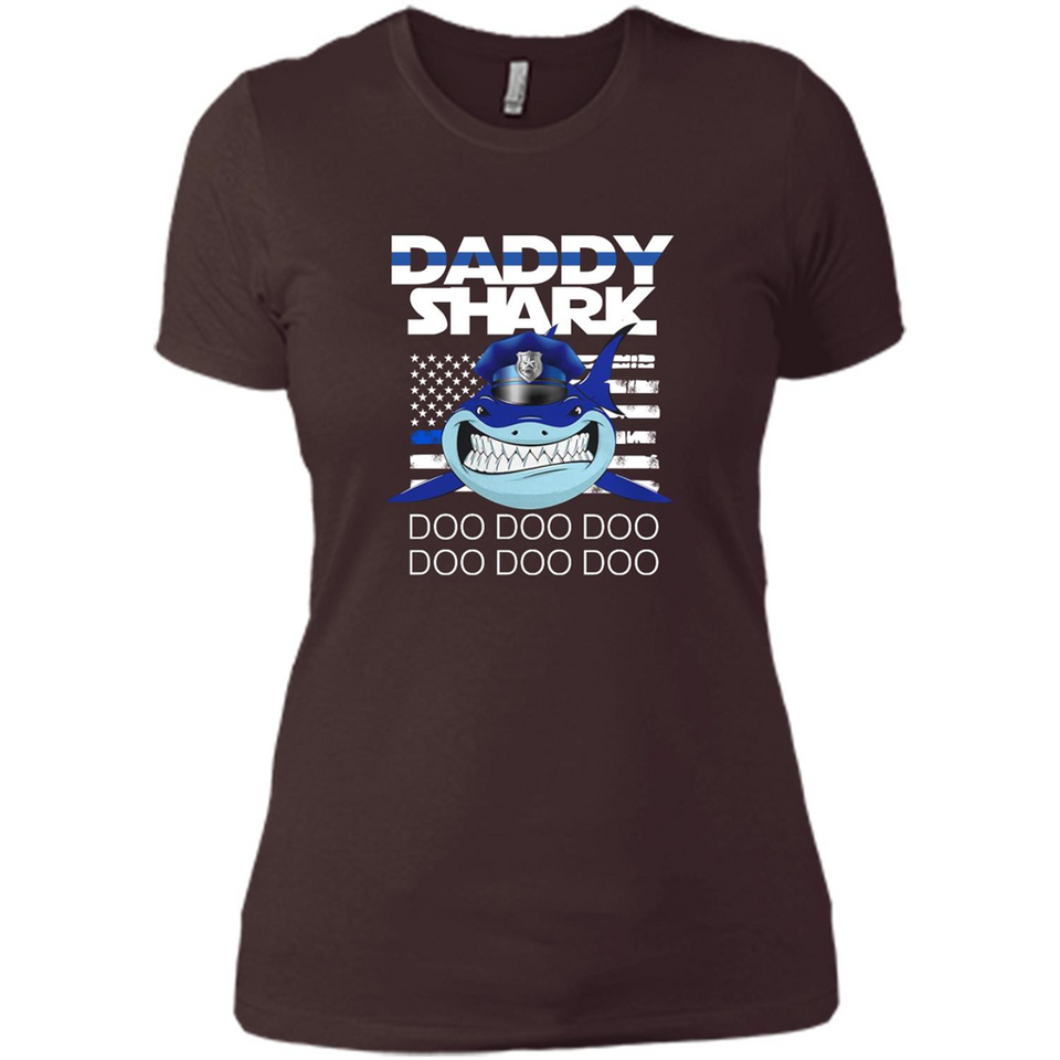 Police Daddy Shark Blue Line Tee