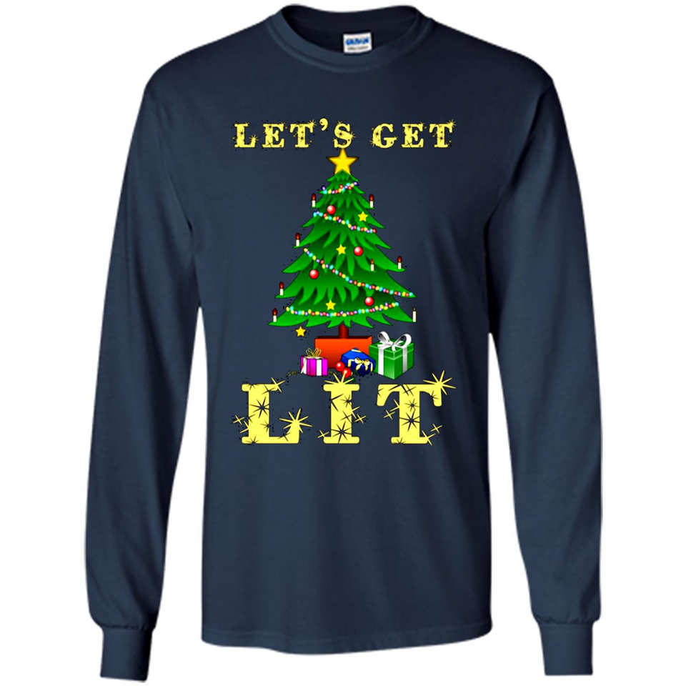 Let’s Get Lit Christmas Drinking sweater PINGPONG