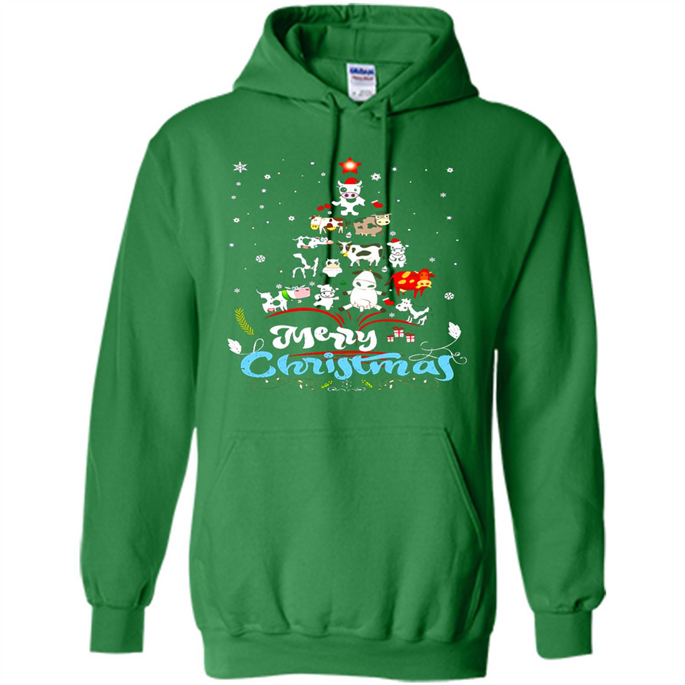 Christmas Ugly Sweater Animal Tree Pine Merry Christmas - Hoodie
