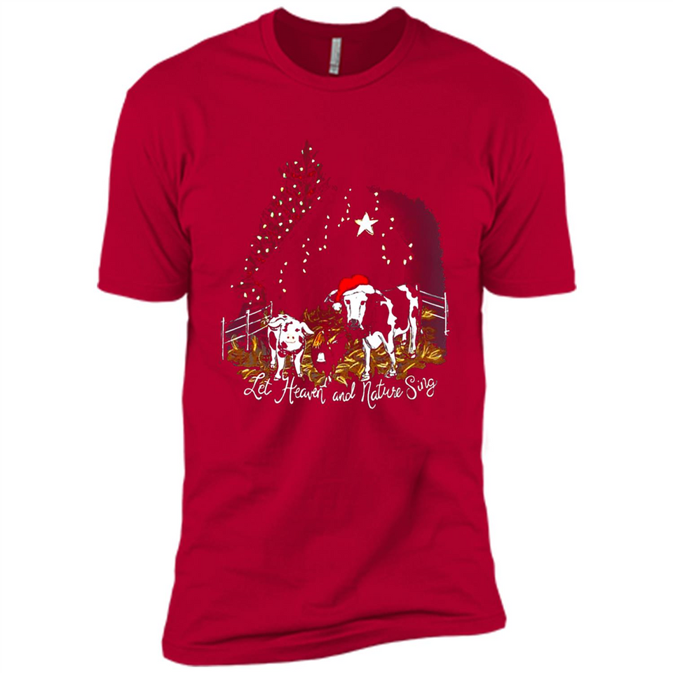 Let Heaven And Nature Sing Christmas Sweater PINGPONG - Premium Short Sleeve T-Shirt