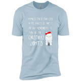 Christmas Ugly Sweater Christmas Lights - Premium Short Sleeve T-Shirt