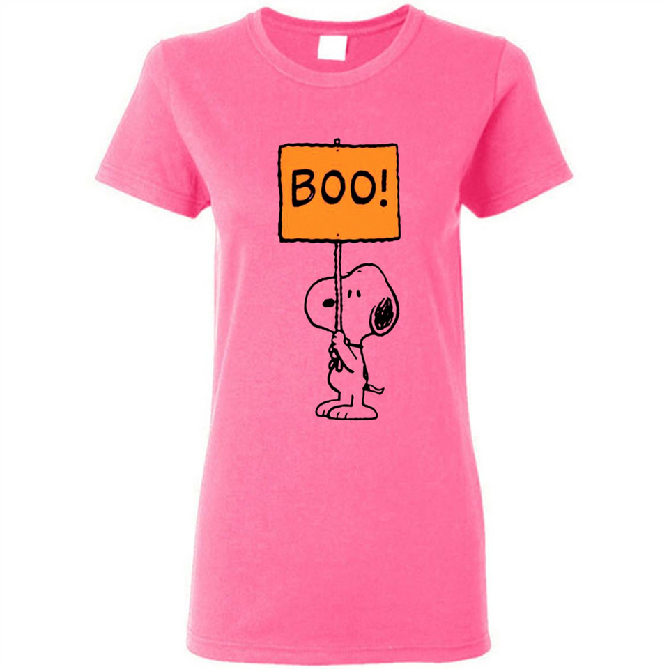 Halloween Snoopy Boo - Ladies Short-Sleeve
