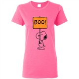 Halloween Snoopy Boo - Ladies Short-Sleeve