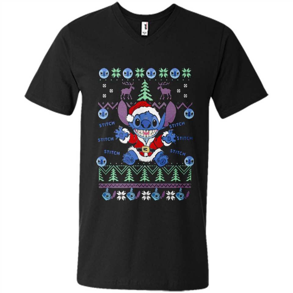 Stitch ugly christmas sweater - Men's V-Neck