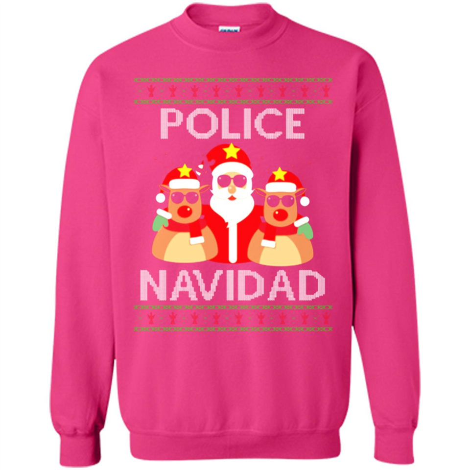 FUNNY POLICE NAVIDAD T-SHIRT Santa Christmas Party - Sweatshirt
