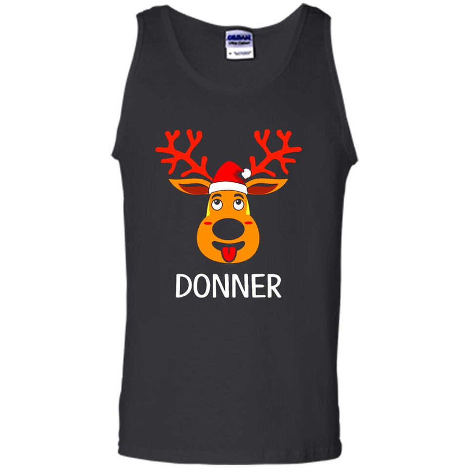 Donner Reindeer Santa Claus Funny Xmas Holiday T-Shirt - Tank Top