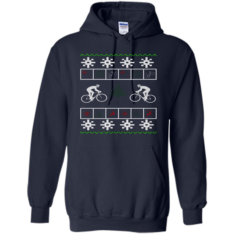 Christmas Ugly Sweater Cycling - Best Ugly Christmas Sweater - Hoodie