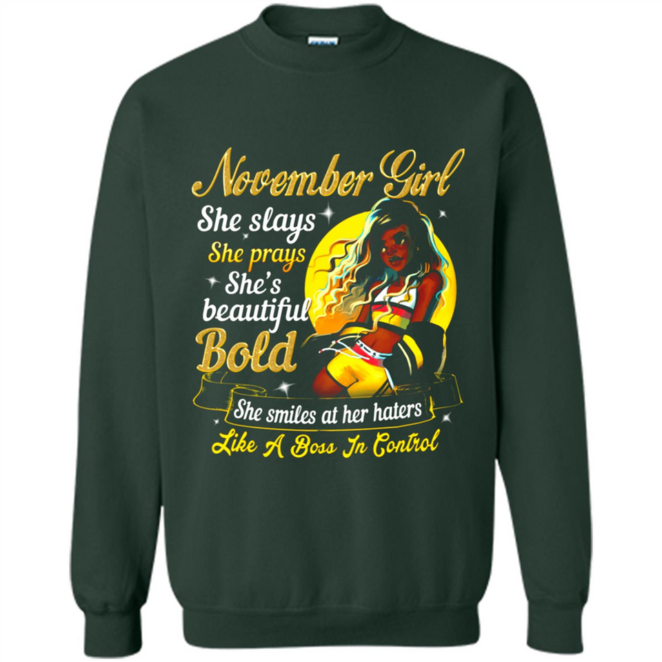 November Girl She Slays She Prays She's Beautiful PINGPONG
