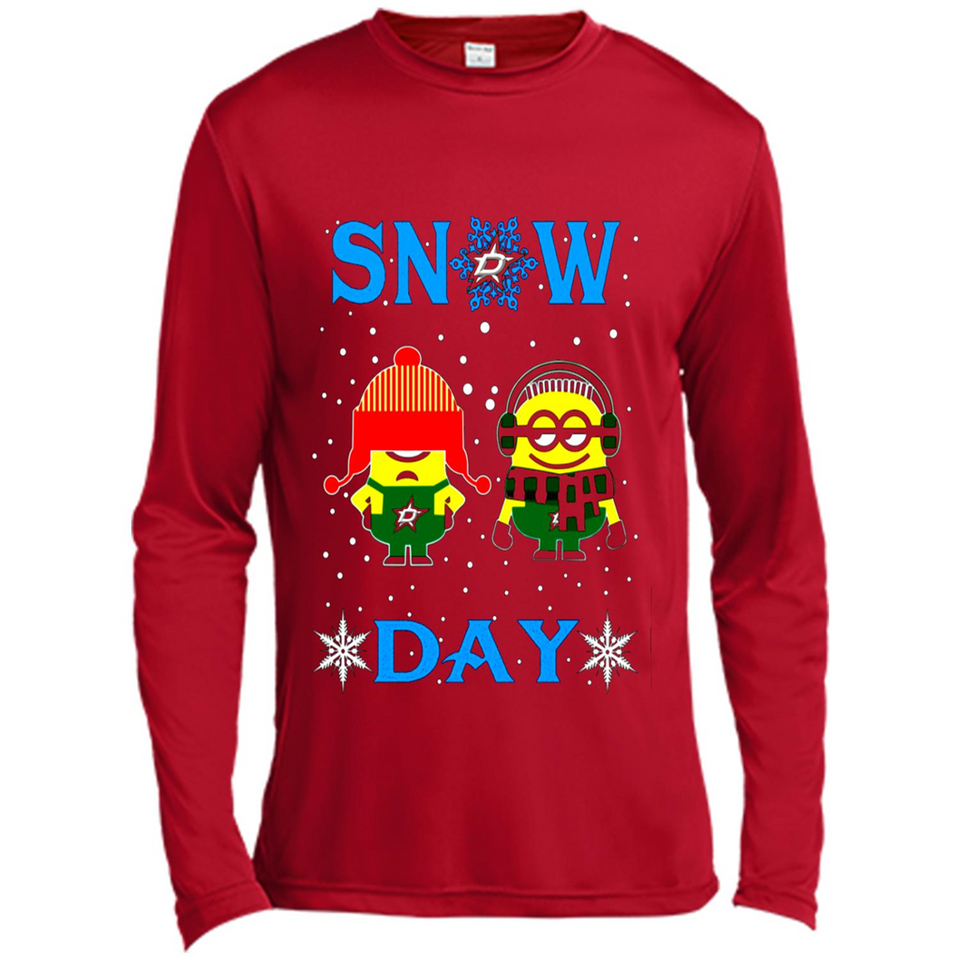 Snow Day Shirt For Dallas Stars Vs Minion Fans pingpong