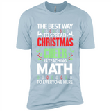 Math Teacher Christmas Shirt Christmas Cheer - Premium Short Sleeve T-Shirt