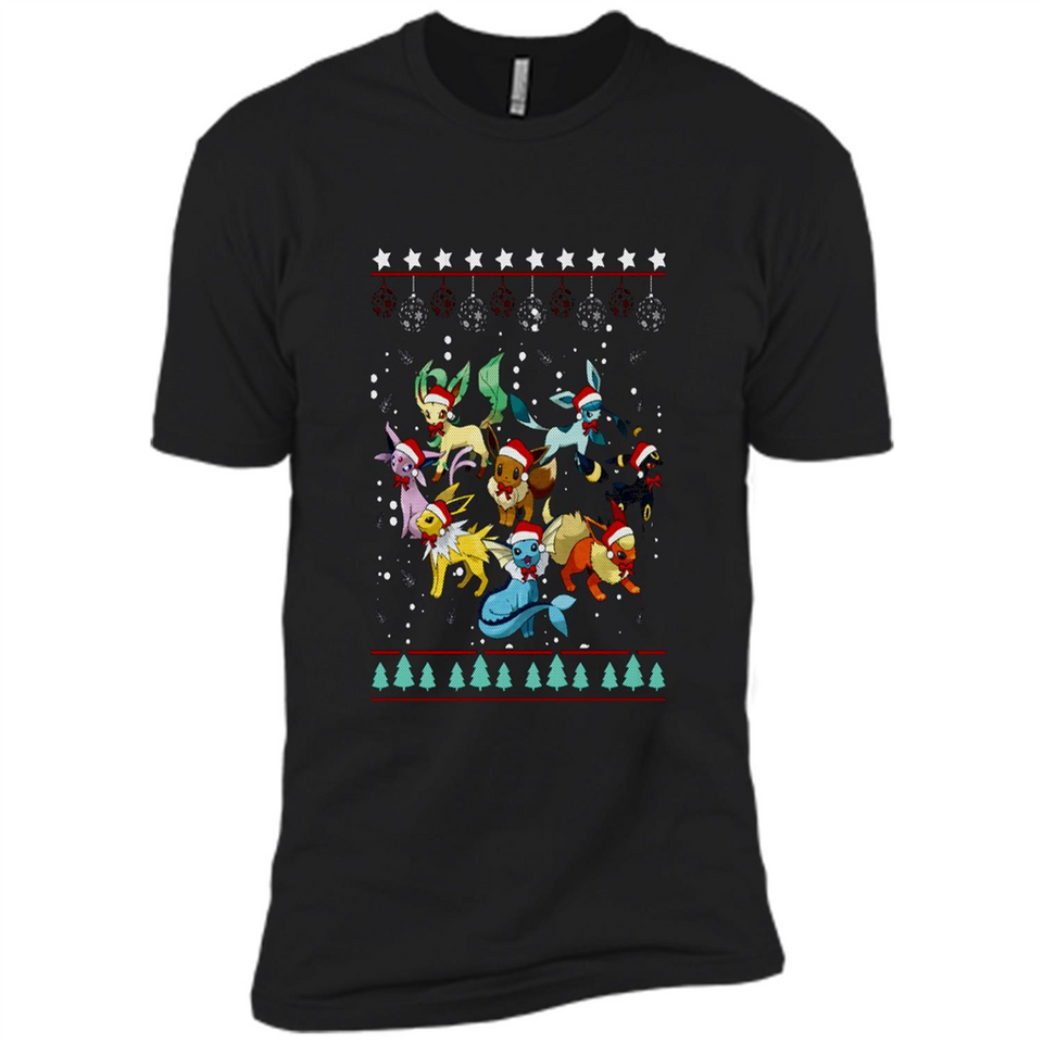 Pokemon Eeveelutions Ugly Christmas Sweater Perfect Christmas PINGPONG