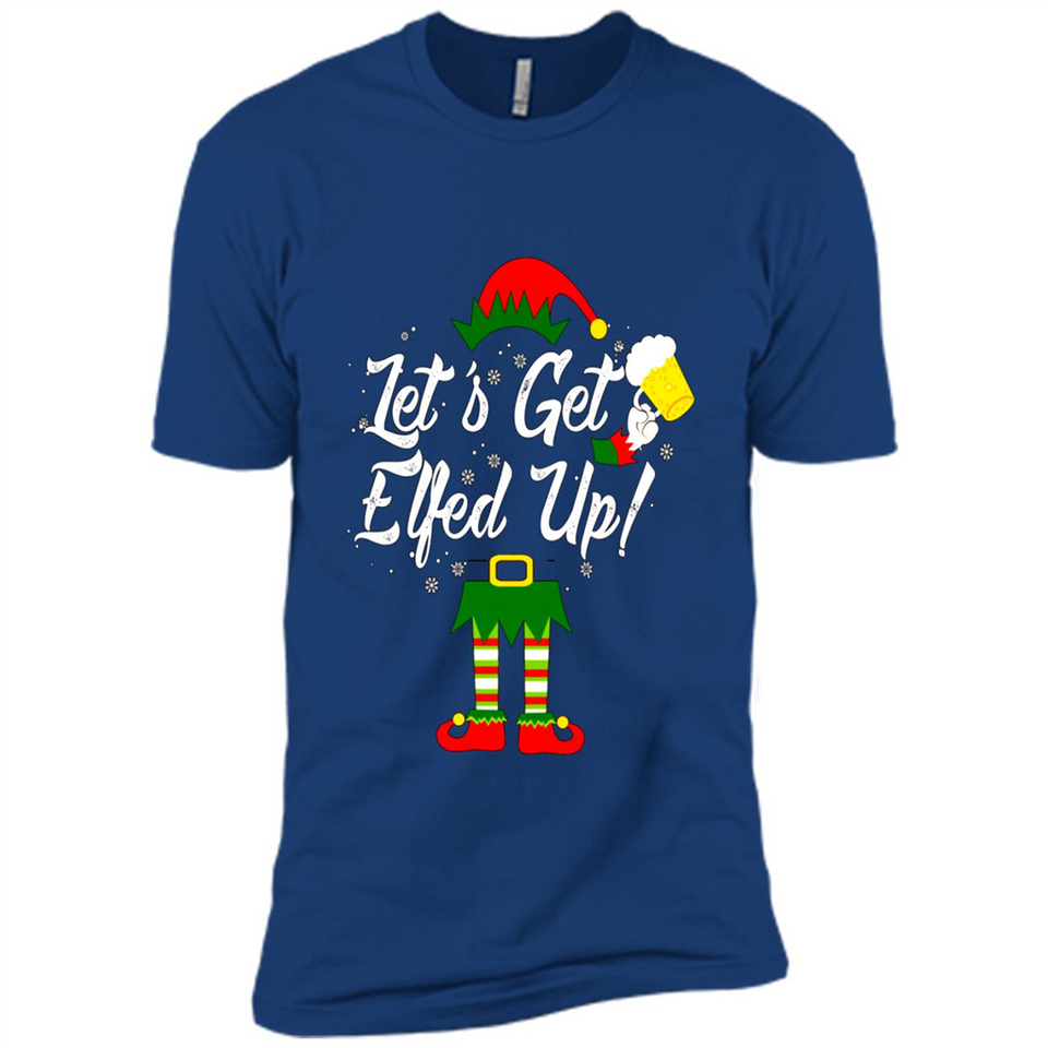 Let's Get Elfed Up Drinking Beer Christmas PINGPONG