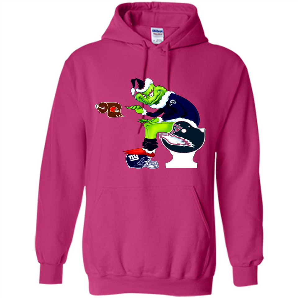 Los Angeles Rams Toilet Grinch Santa Claus Football Fan PINGPONG