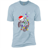 Cute Christmas Choloepus Sloth Santa Led Light Mug - Premium Short Sleeve T-Shirt