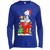 Anaheim Ducks Snoopy Ugly Christmas Sweaters - Sao chép - Canvas Long Sleeve T-Shirt