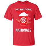 I Just Want To Drink Hot Chocolate & Watch Washington Nationals Ugly Christmas Sweater PINGPONG