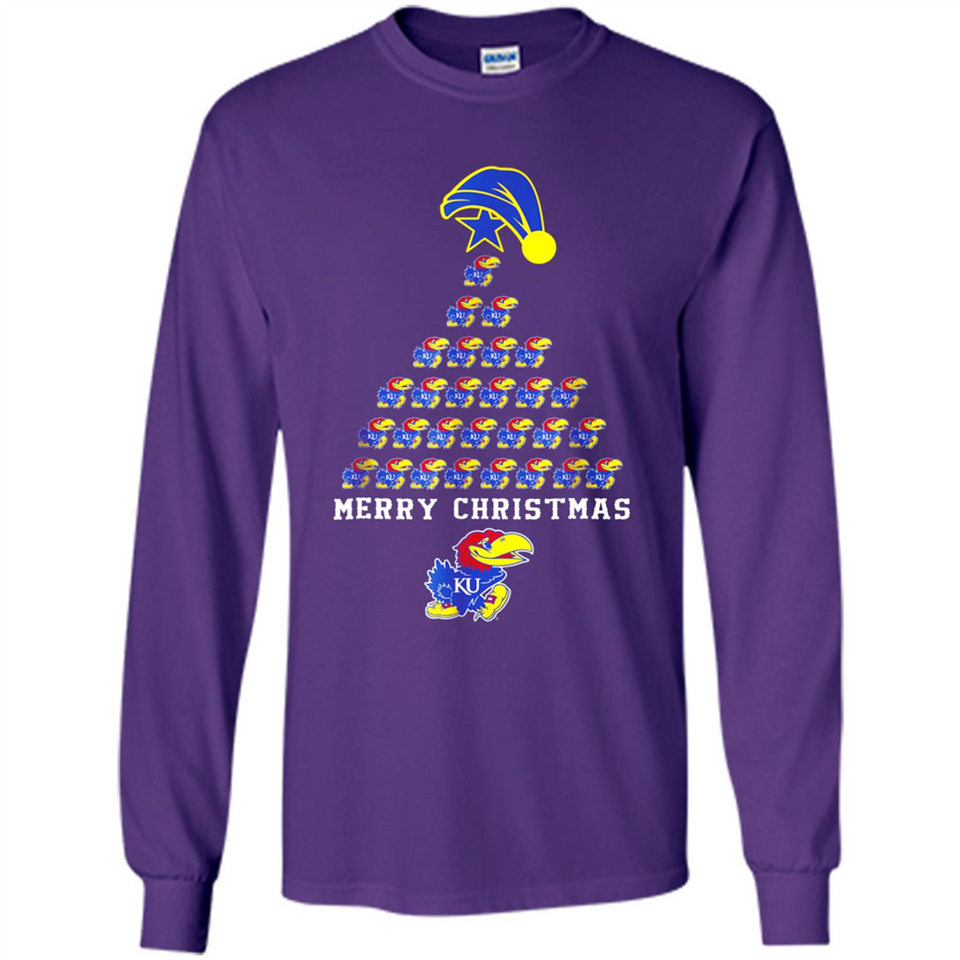 Perfect Kansas Jayhawks Christmas Tree PINGPONG