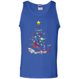 Merry And Bright Plumber Christmas Tree Shirt PINGPONG - Tank Top