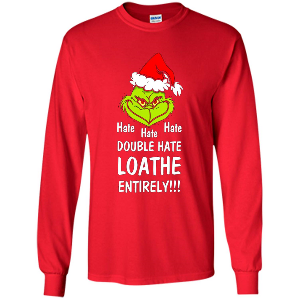 Mr Grinch hate hate hate double hate loathe entirely sweater PINGPONG